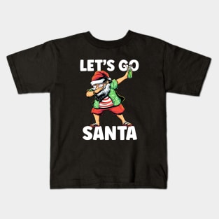 Let's Go Santa - Funny Dabbing Beach Santa Kids T-Shirt